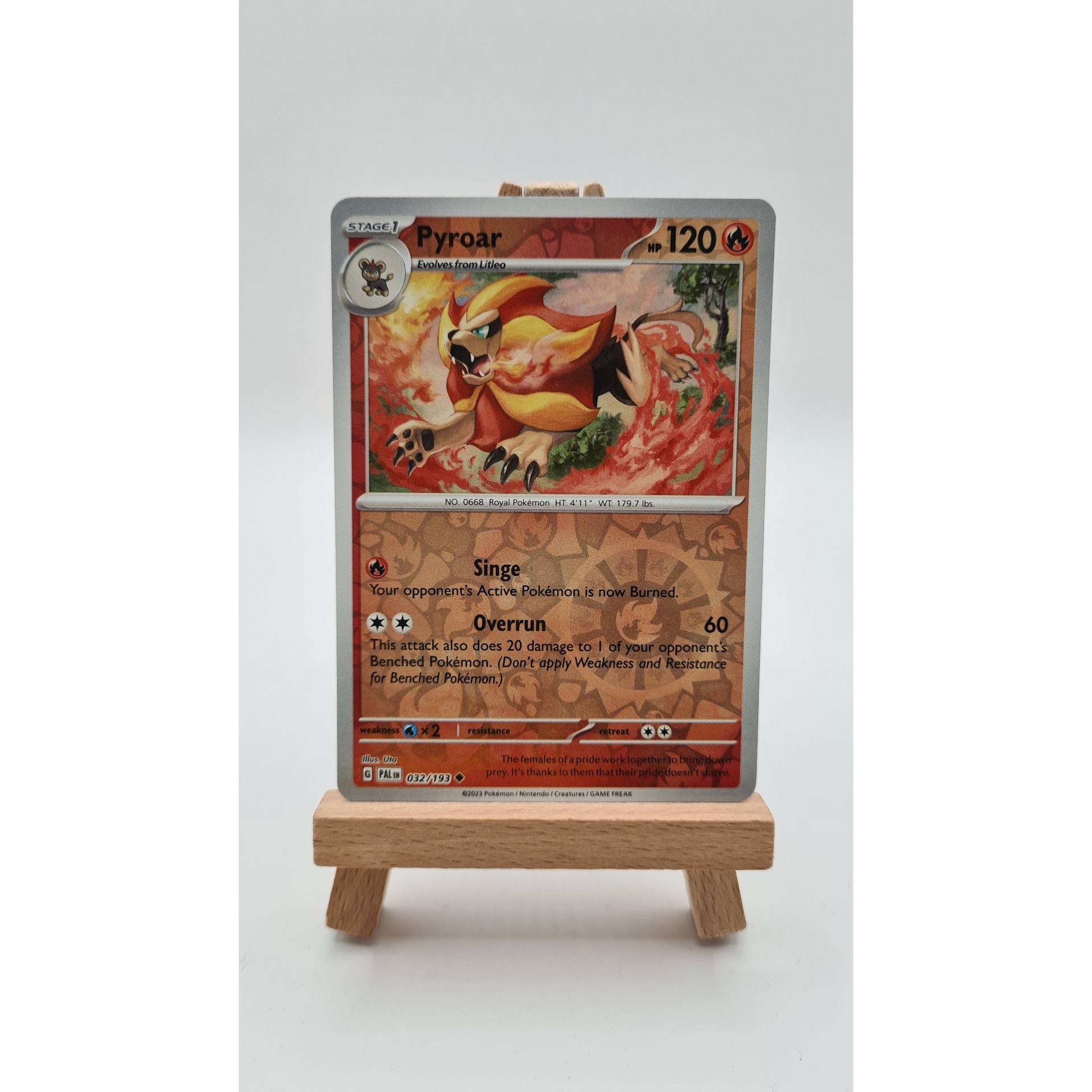 Pyroar (PAL 032) Reverse Holo