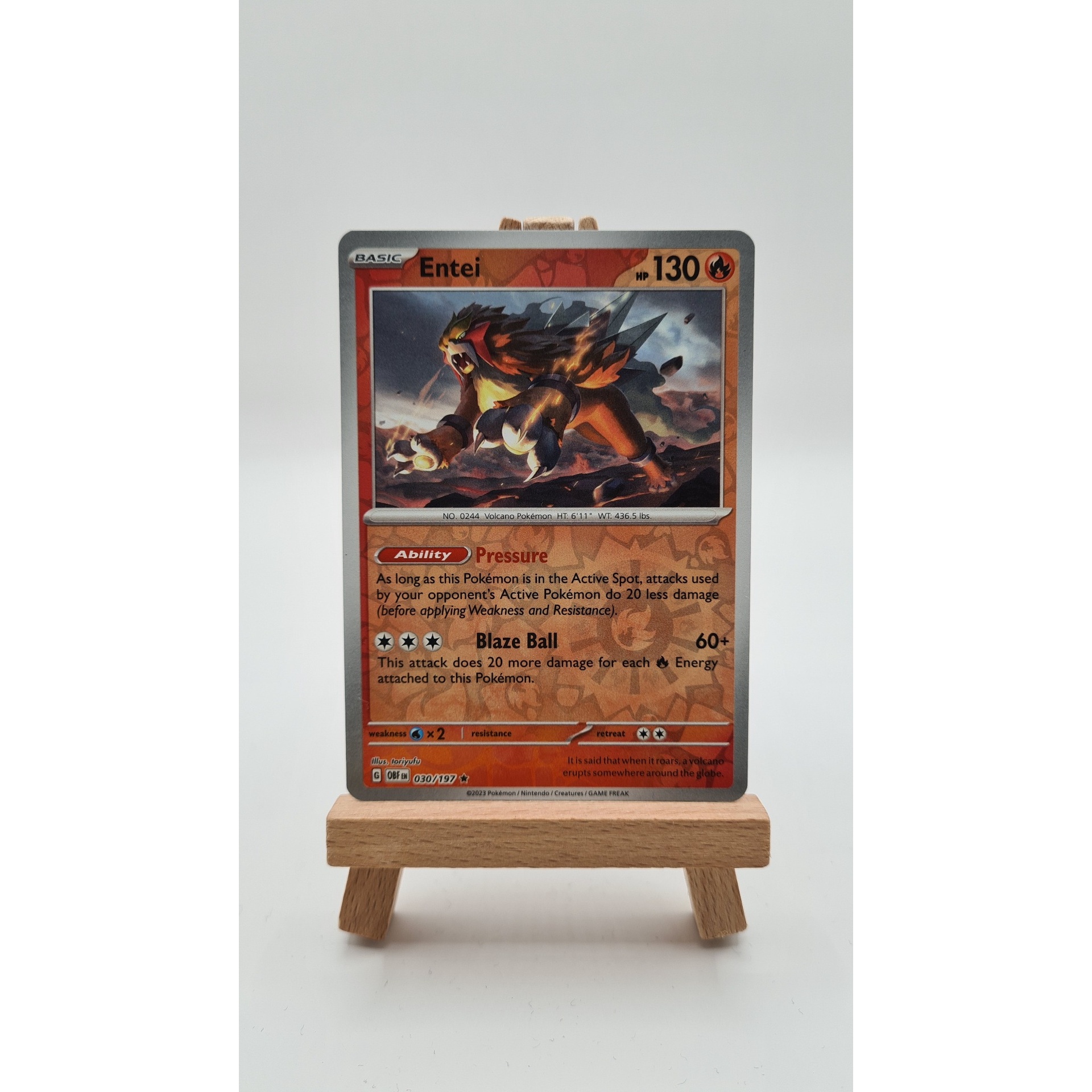 Entei (OBF 030) Reverse Holo