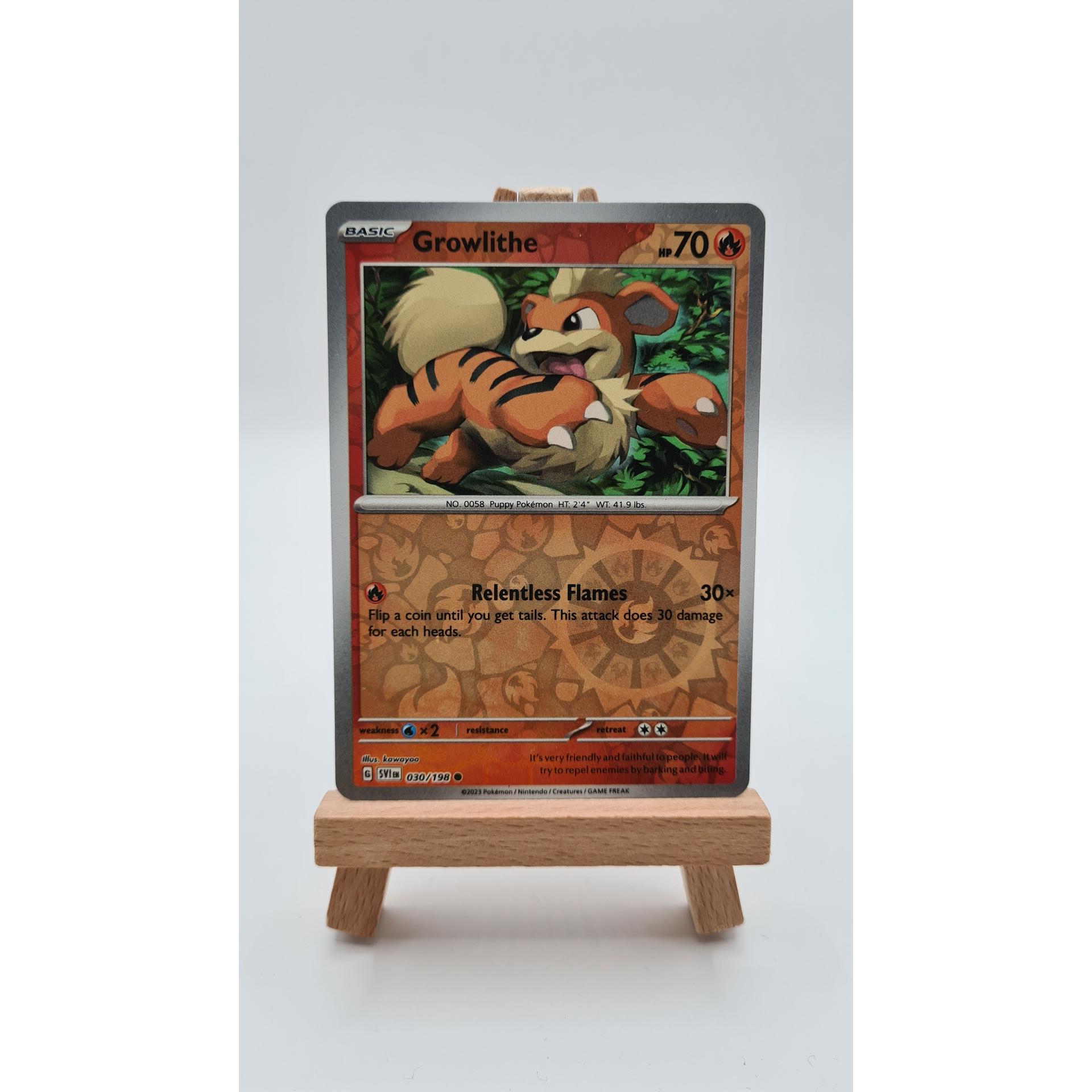 Growlithe (SVI 030) Reverse Holo