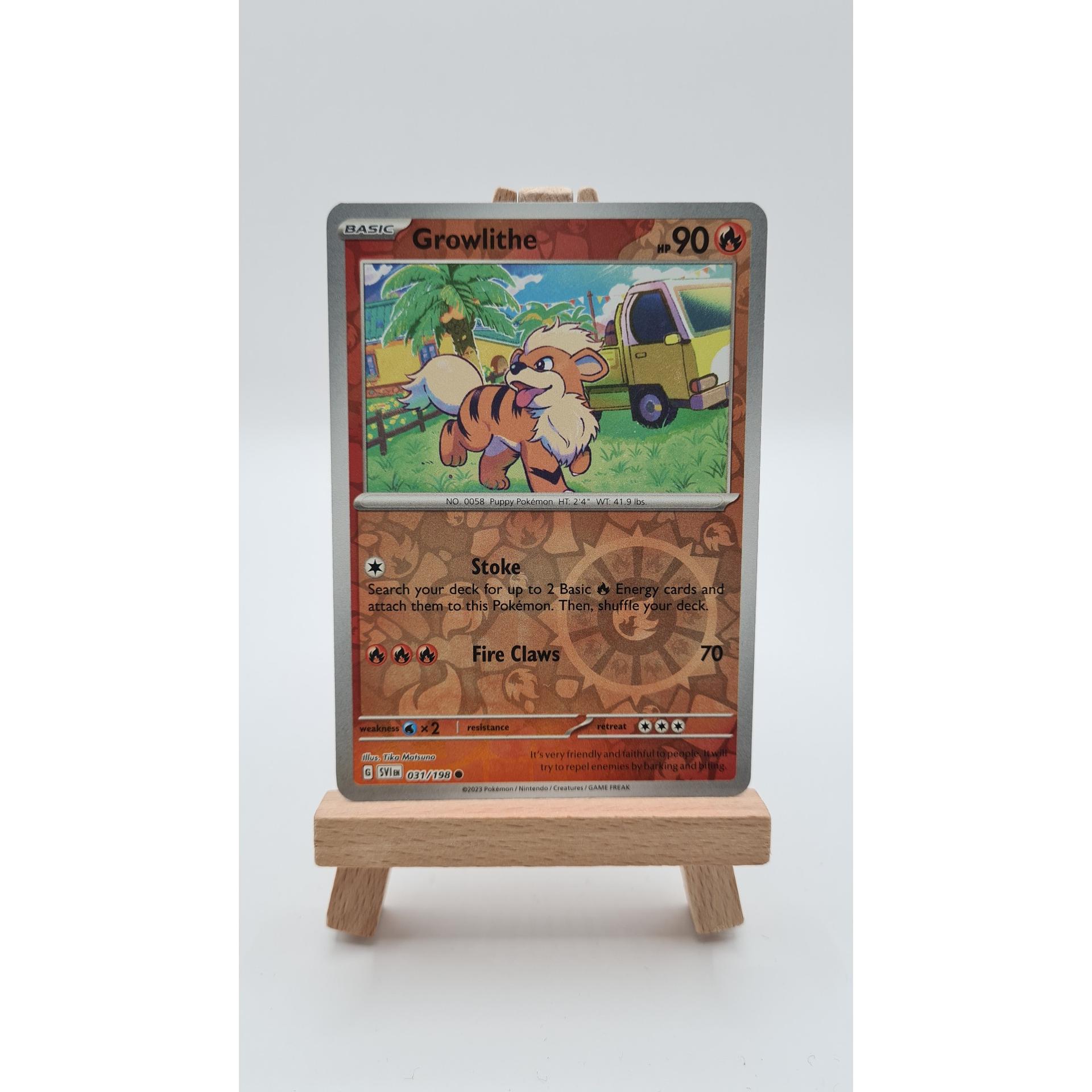 Growlithe (SVI 031) Reverse Holo