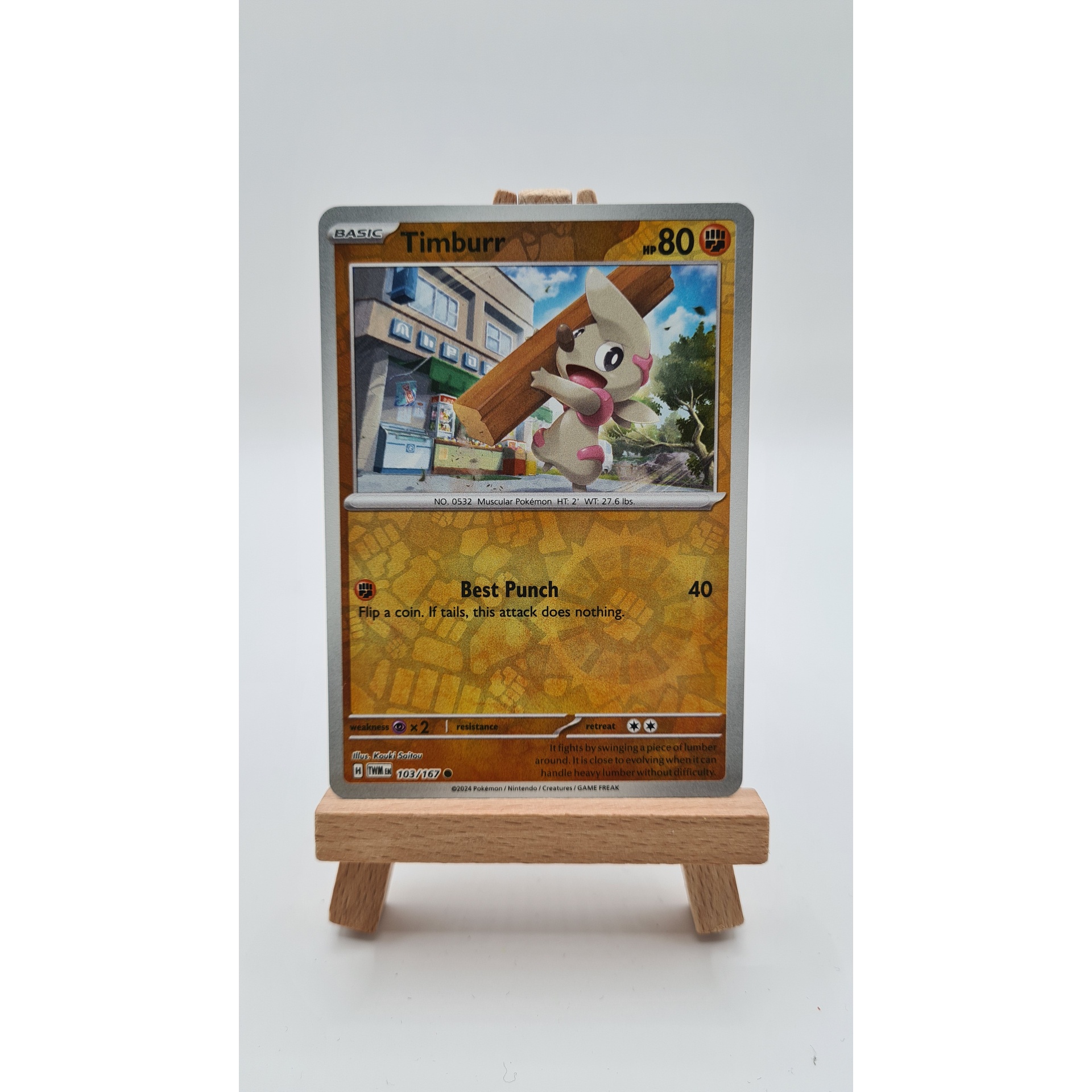 Timburr (TWM 103) Reverse Holo
