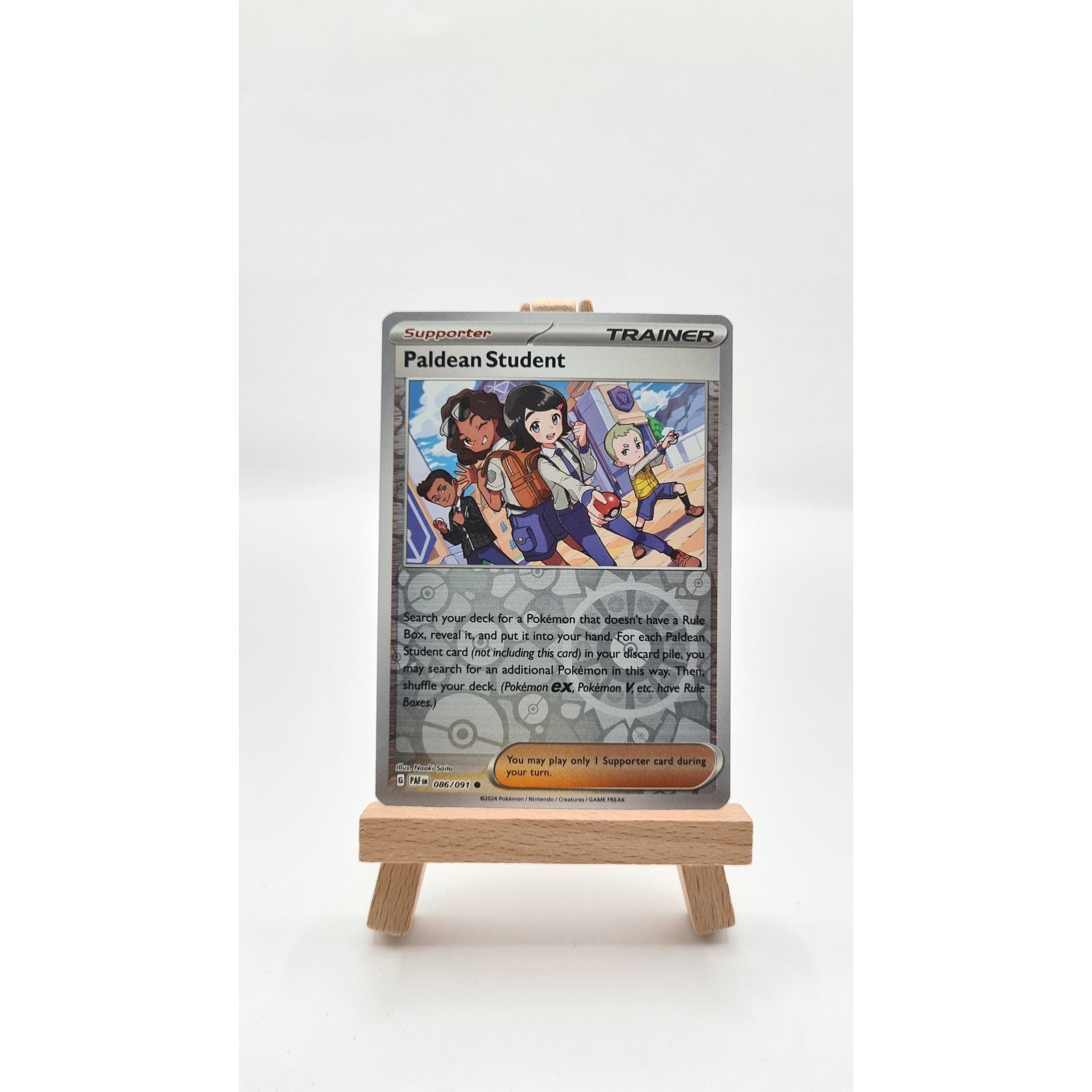 Paldean Student (PAF 086) Reverse Holo
