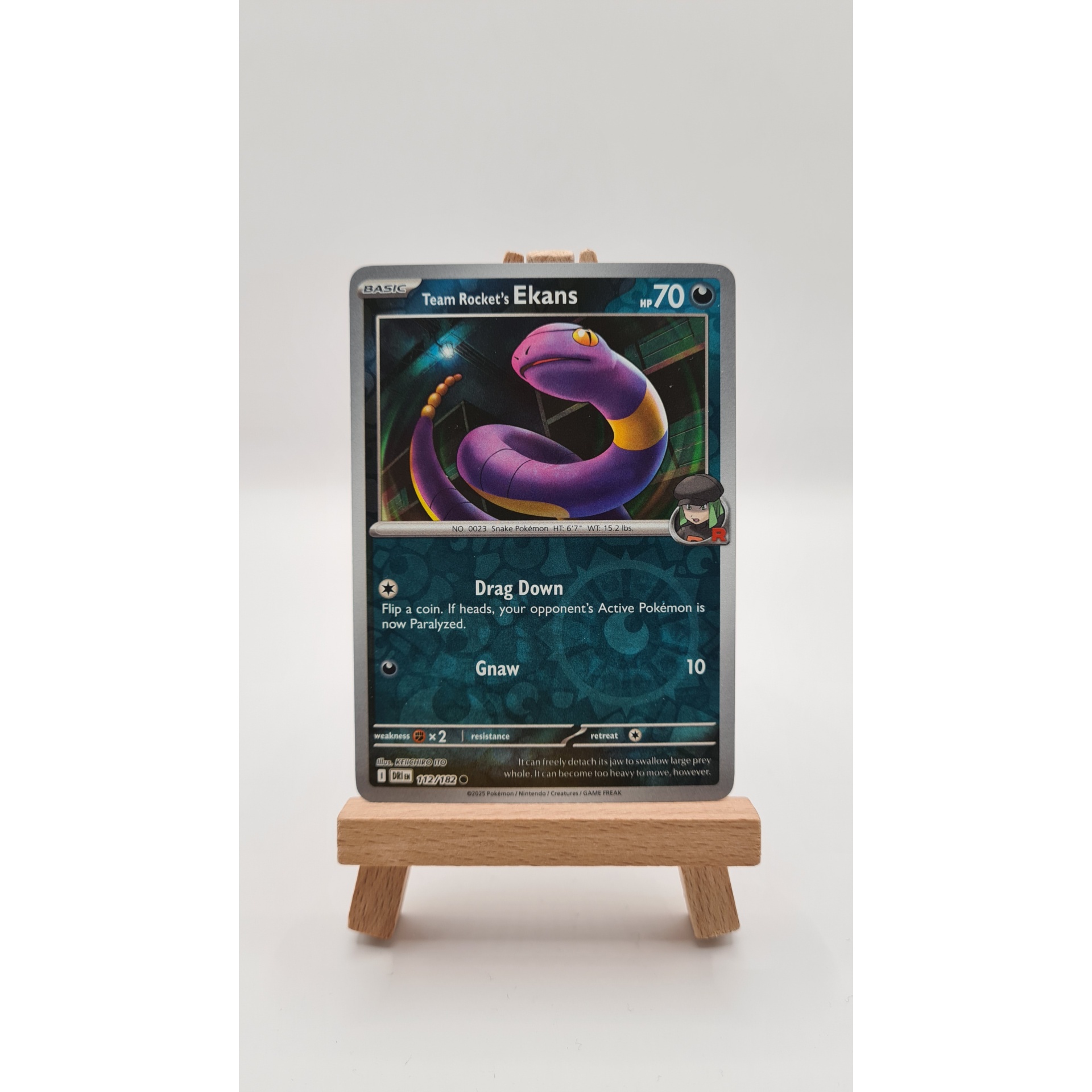 Team Rocket's Ekans (DRI 112) Reverse Holo