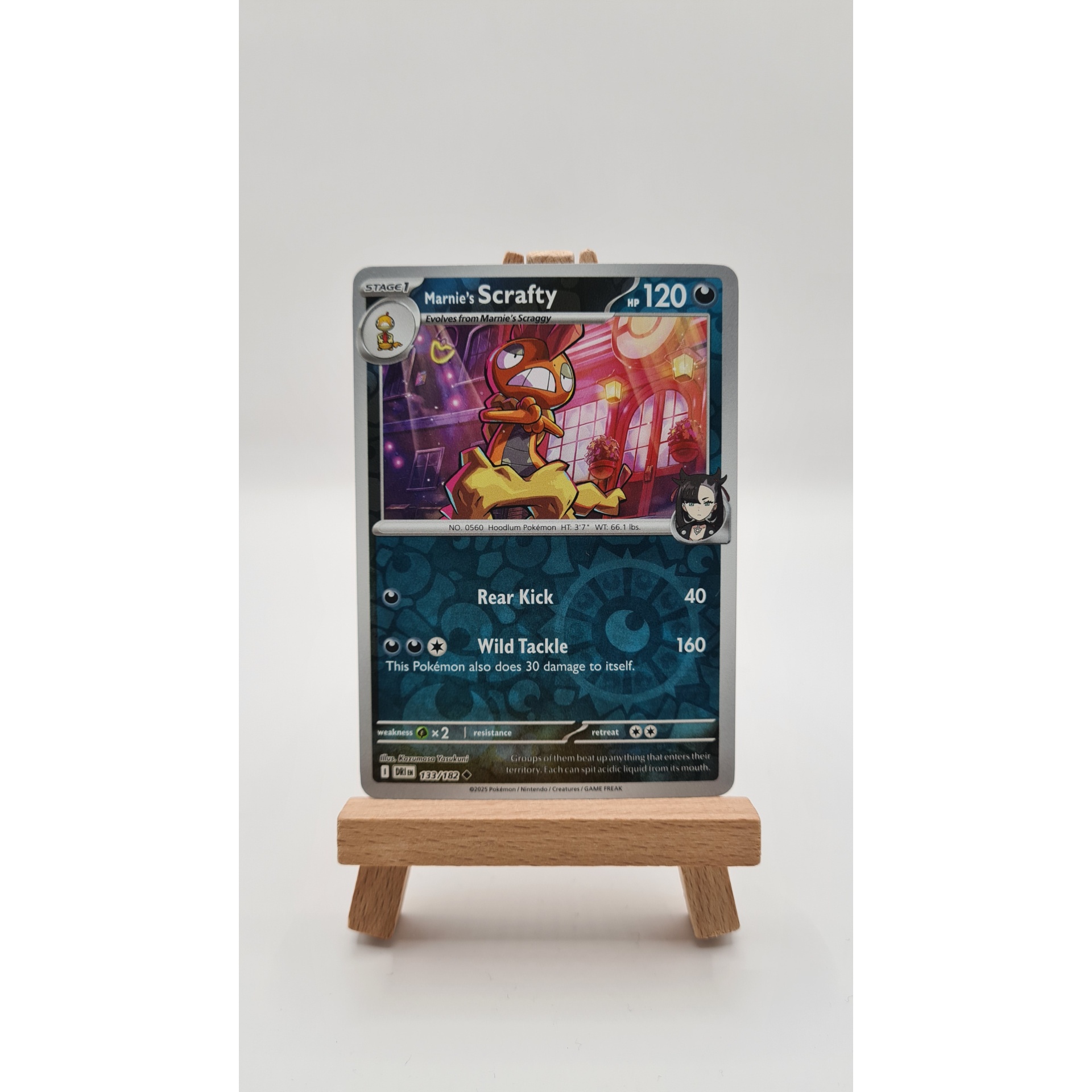 Marnie's Scrafty (DRI 133) Reverse Holo