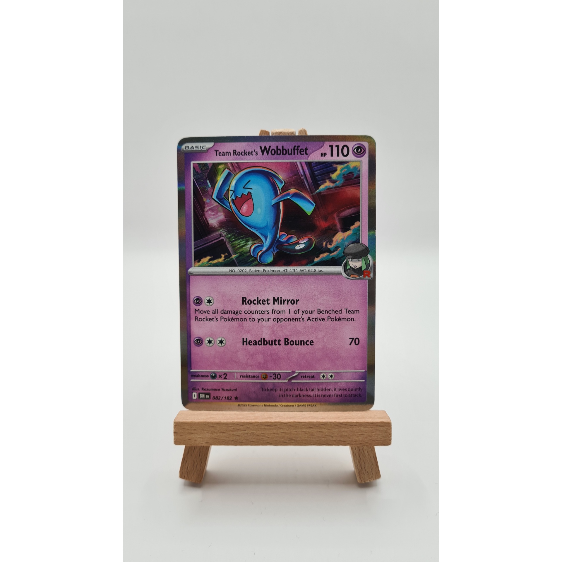 Team Rocket's Wobbuffet (DRI 082) Holo
