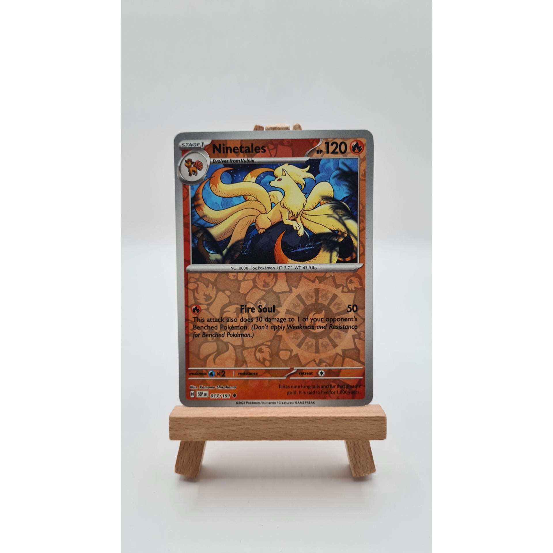 Ninetales (SSP 017) Reverse Holo
