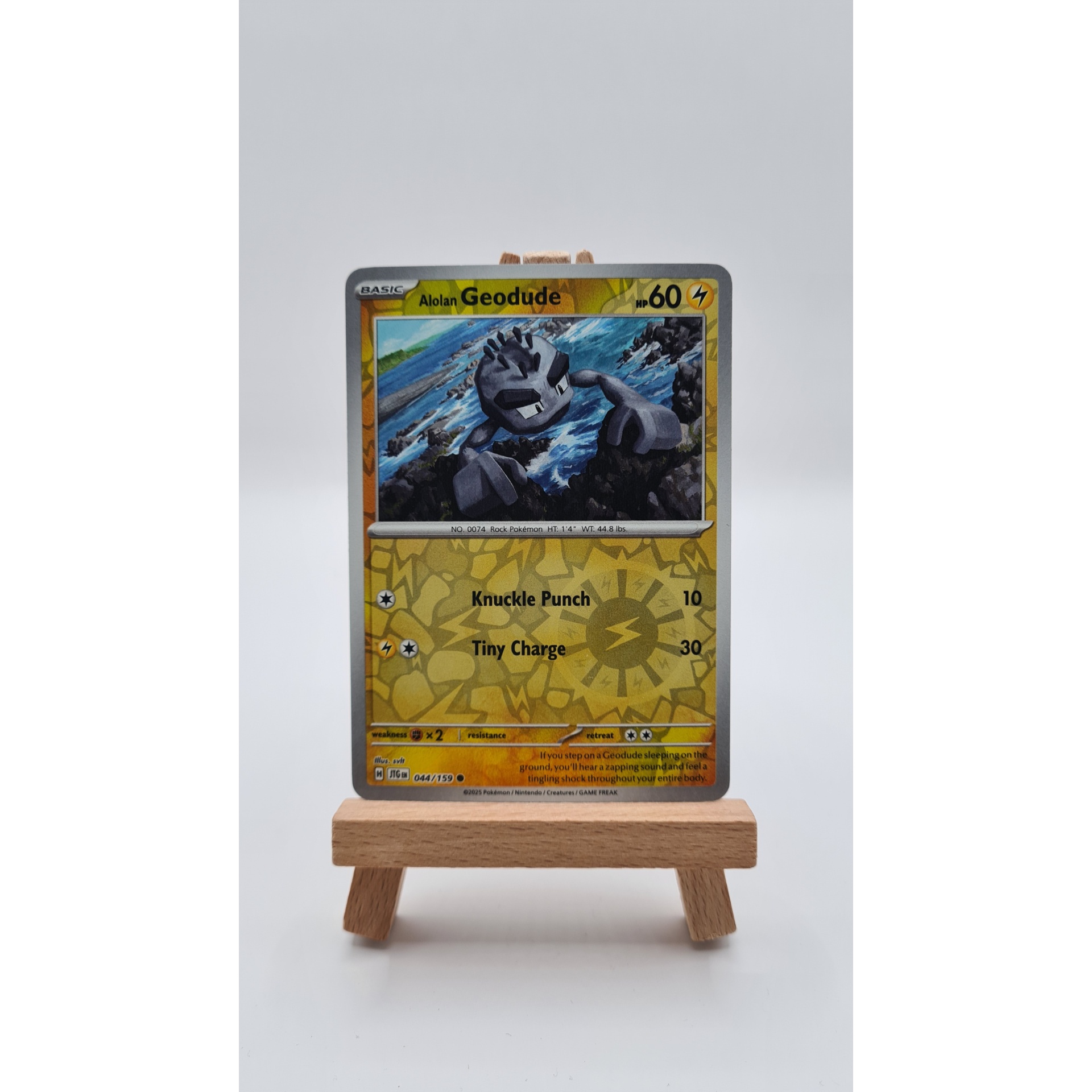 Alolan Geodude (JTG 044) Reverse Holo