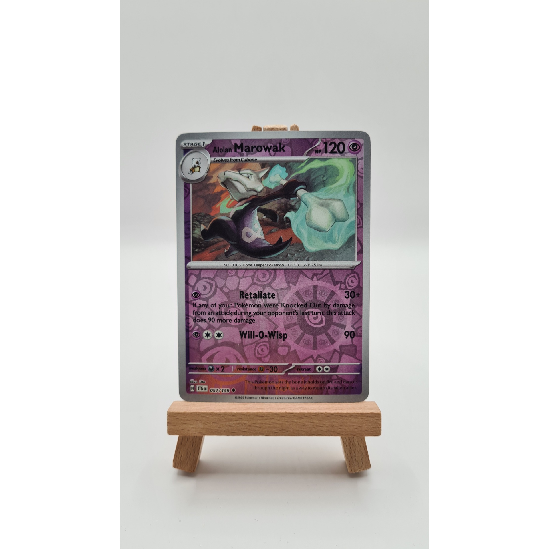 Alolan Marowak (JTG 057) Reverse Holo