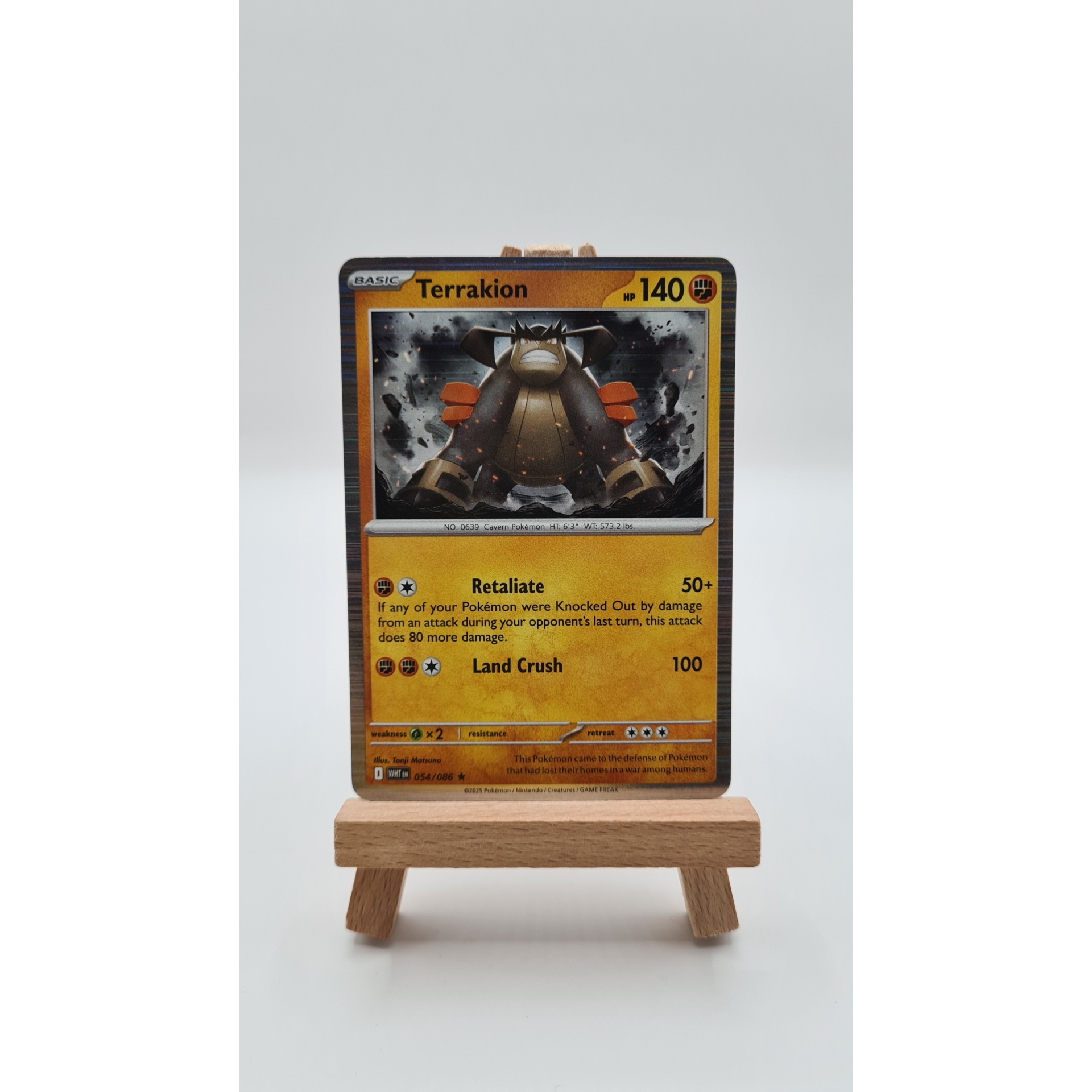 Terrakion (WHT 054) Holo