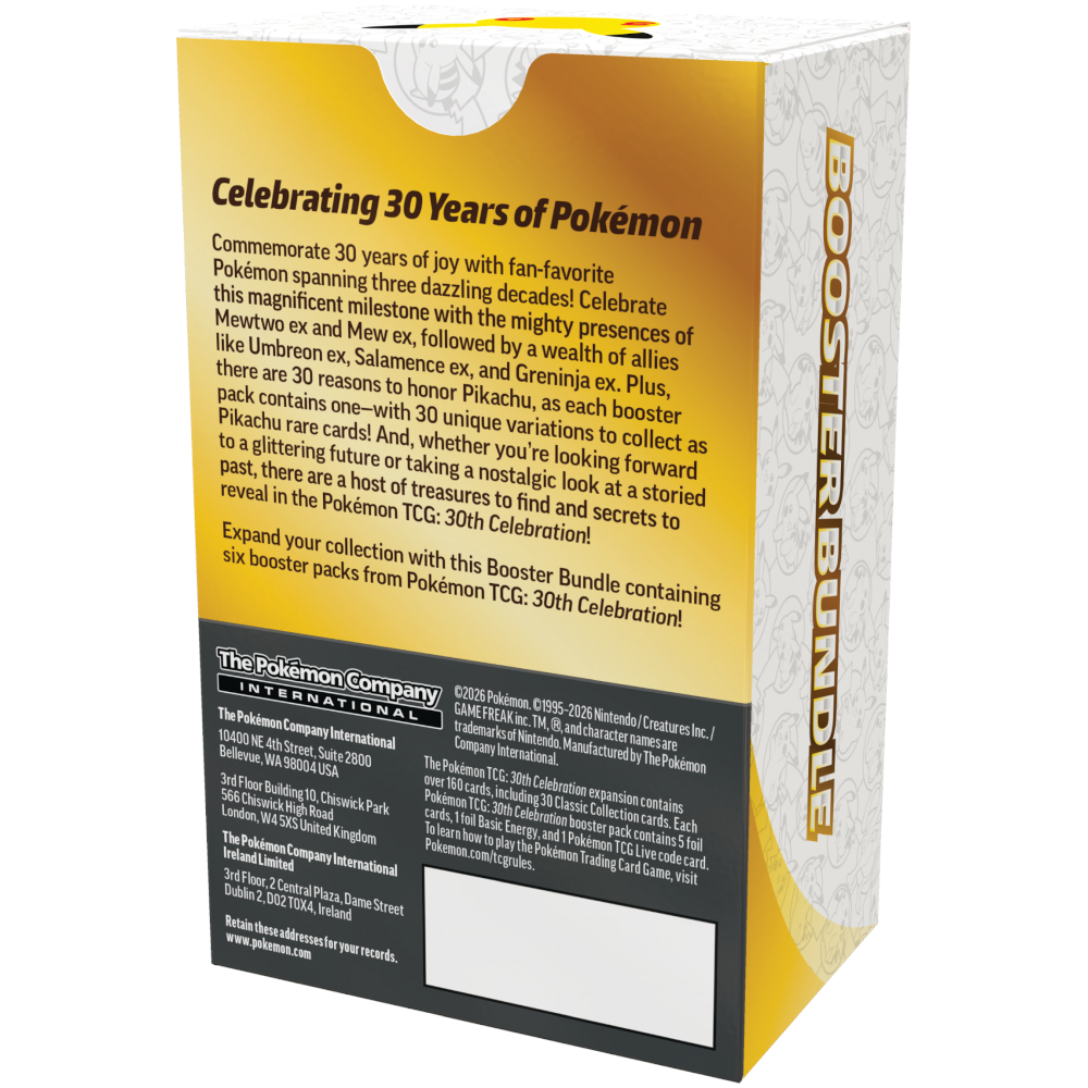 Pokémon TCG: 30th Celebration - Booster Bundle - obrazek 2