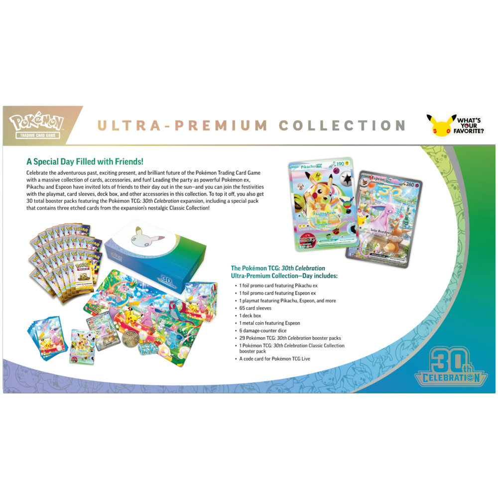 Pokemon TCG: 30th Celebration - Ultra- Premium Collection - Day (Espeon ex) - obrazek 2