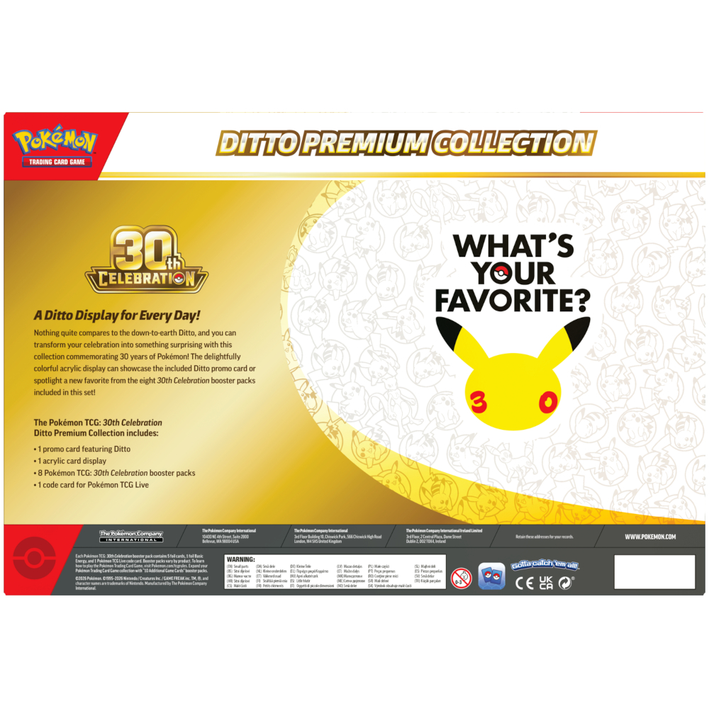 Pokemon TCG: 30th Celebration - Ditto Premium Collection - obrazek 2